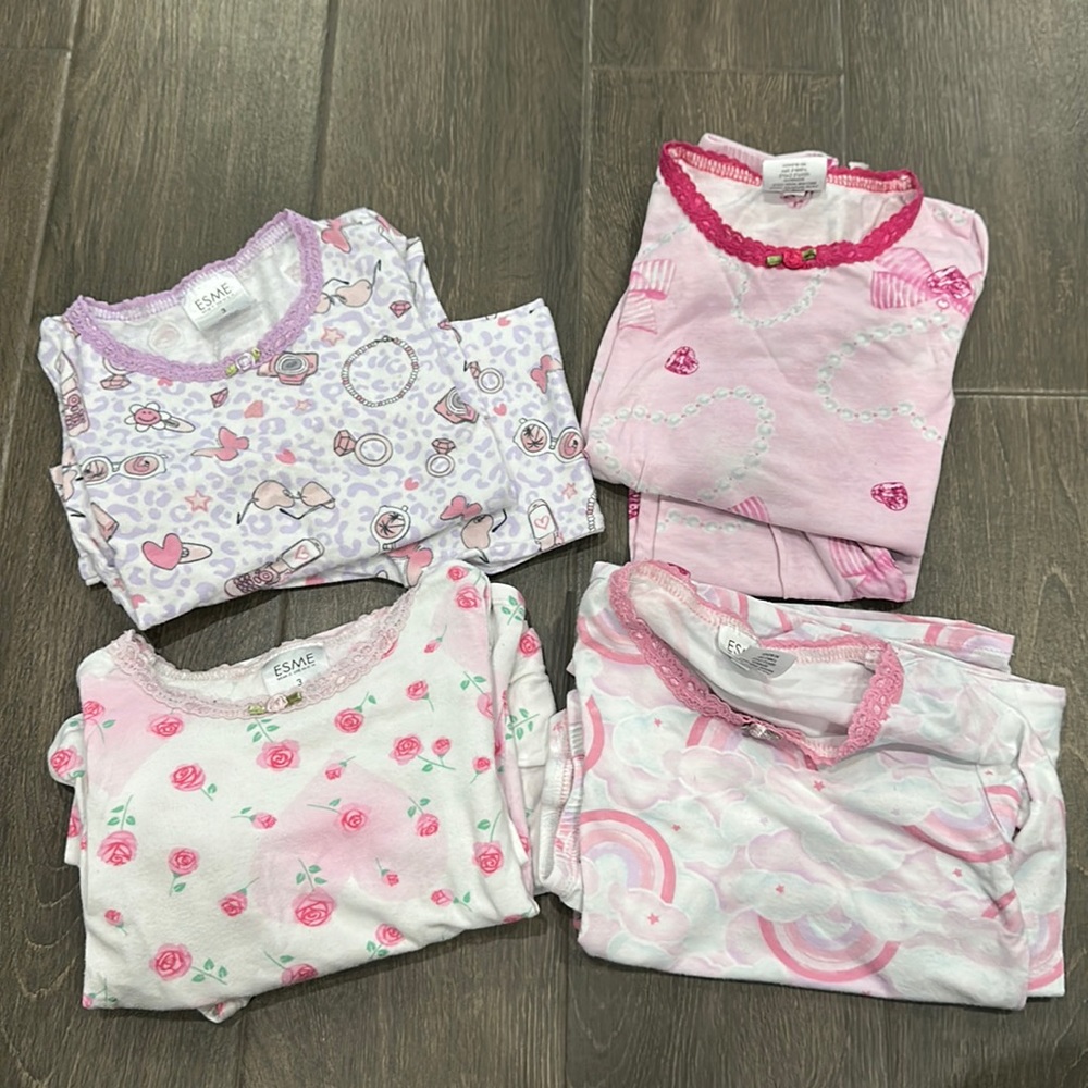 Bundle of 4 sets of Esme pajamas